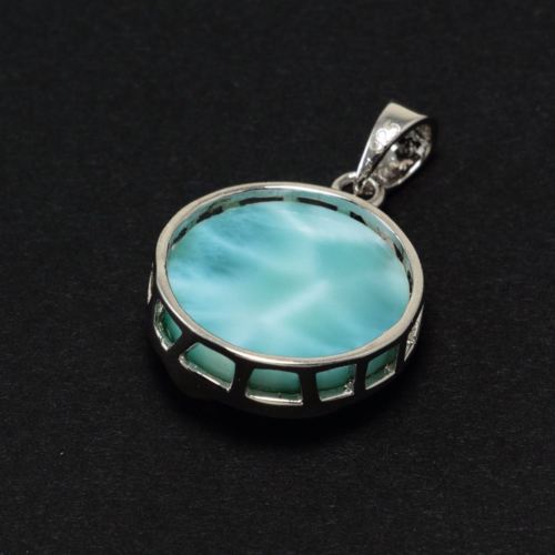 Larimar Pendant Gemstones Necklace